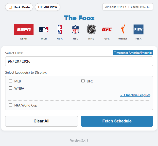 The Fooz Dashboard